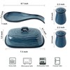Hasense Ceramic Butter Dish and Spoon Rest, Salt and Pepper