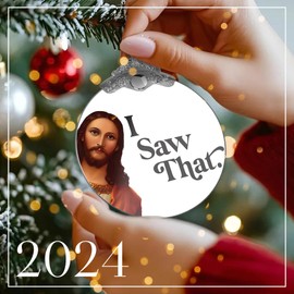 Funny Santa Ornaments for Christmas Tree, Womens, Funny Christmas Ornaments, Christmas Ornaments 2024, Christian Gifts for Women, White Elephant Gifts for Adults, White Elephant Gifts