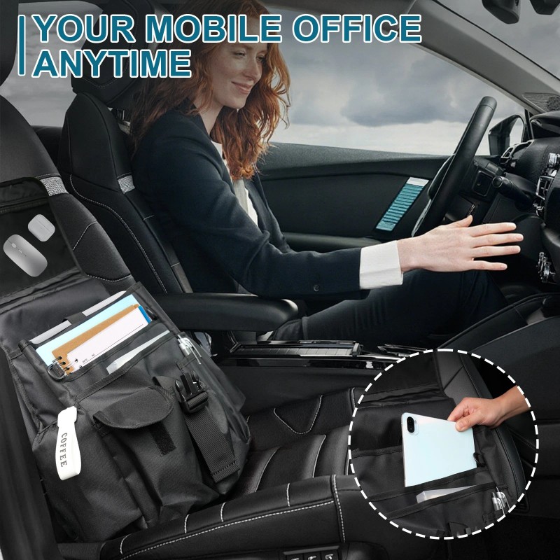 AUTOXBERT Car Front Seat Organizer Backpack Patrol Bag Storage Police