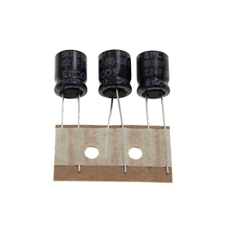 20x Electrolytic Capacitor rad. 2,2µF 450V 105°C ; B43851A5225M8 ;