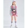 LOLANTA 4 Pieces Girls Hip Hop Dance Costume Kids Sequins