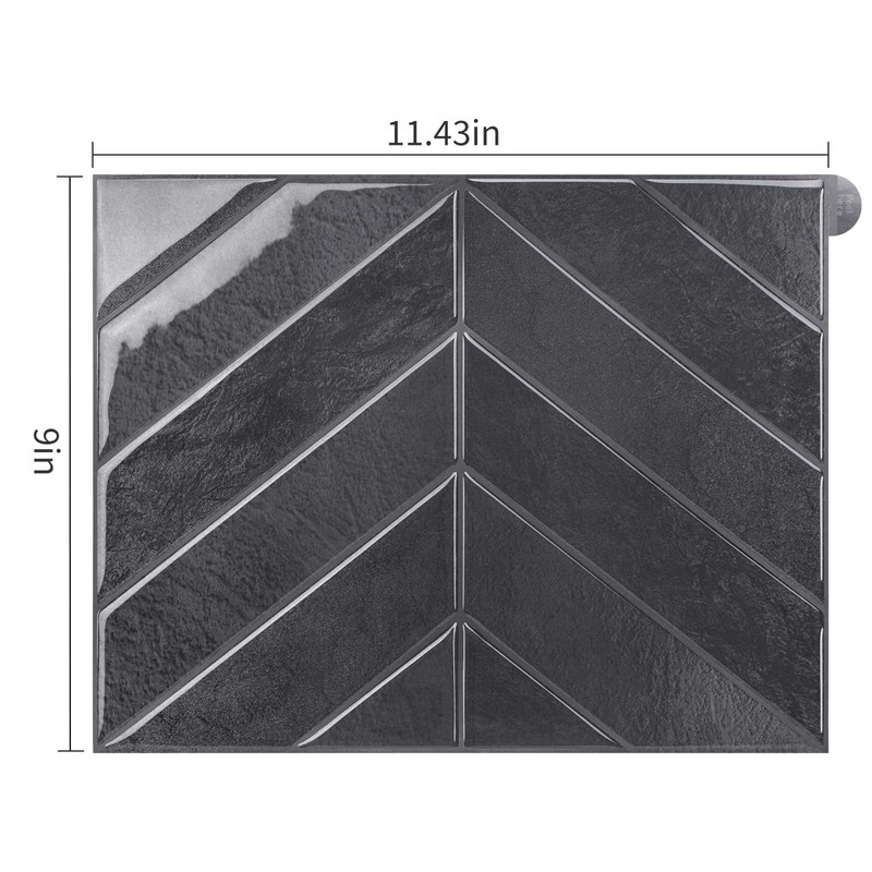 Peel and Stick Backsplash for Kitchen,New Upgrade Herringbone Premium Tiles,Stick