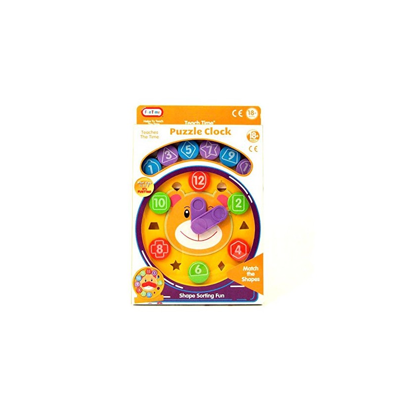 Teaching Puzzle Clock Shape Sorter - Suitable from 18 Months