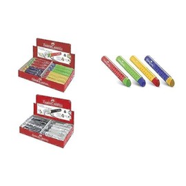 FABER-CASTELL Plastic Eraser TRI, Assorted Colours