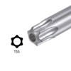 sourcing map T55 Tamper Proof Torx Star Key Bit Wrench