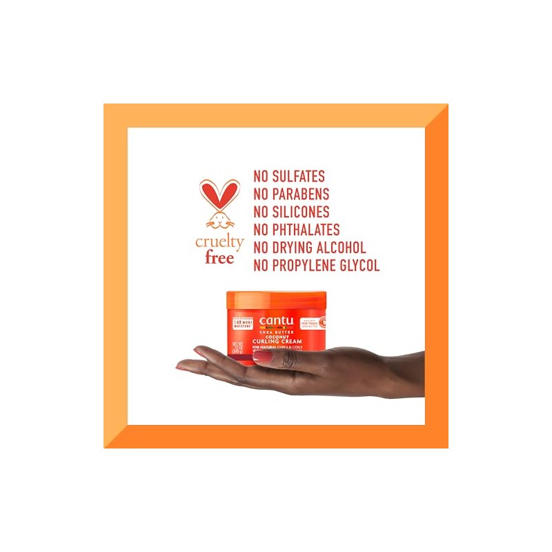 Cantu Coconut Curling Cream, 12 Ounce