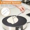Crepe Spreader and Spatula Kit,Stainless 3 Pack Steel Pancake Tool