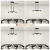 XvmBvm 3-Light Kitchen Island Lighting,Dining Room Lights Modern Farmhouse Chandelier