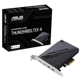 ASUSTek ThunderboltEX 4 Dual Thunderbolt 4 (USB‑C) Port DisplayPort 1.4 PCIe 3.0x4 Interface Expansion Card