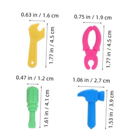 Operitacx 20pcs Tool Shaped Erasers Creative Wrench Pliers and for Boys and Girls for School Supplies Classroom Rewards and Party Favors