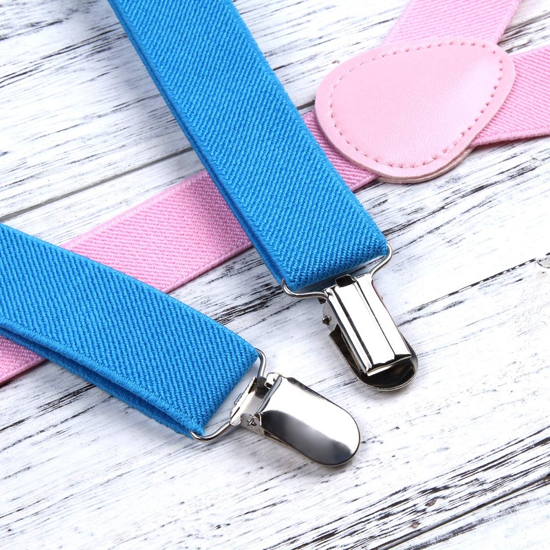 ICObuty Men's Y Shape Suspender Adjustable Elastic Solid Color 6