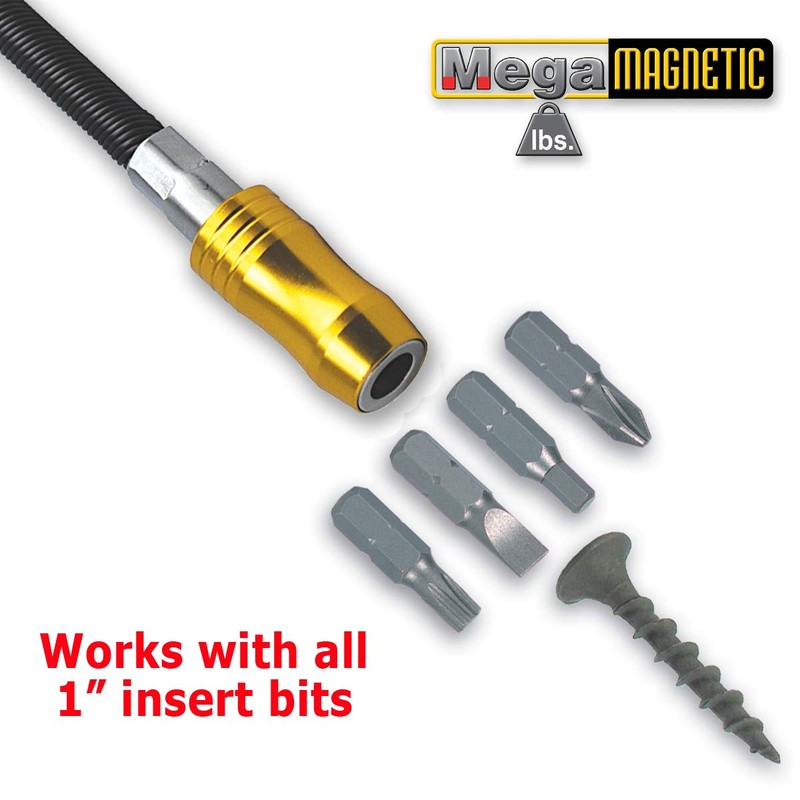 IVY Classic 44768 1/4 x 6" Mega-Magnetic Flexible Bit Holder,
