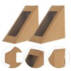 Yardwe 50pcs Triangle Sandwich Boxes with Window Kraft Paper Sandwich