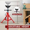 DEXSO Pipe Stand with 2-Ball Transfer V-Head & Adjustable Height