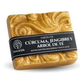 Jabón De Cúrcuma Jengibre Y Árbol De Té Extractos Naturales