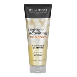 John Frieda Sheer Blonde Highlight Activating Moisturising Shampoo with Avocado Oil for Blonde Hair, 250 ml