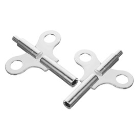 LALAFINA 2pcs Steel Clock Winding Key Durable Clock Tool Lightweight Convenient Winding Keys for Personal Professional Use