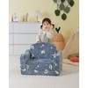 Thick Comfy Toddler Chair and Couch for Kids,2-in-1 Soft Plush