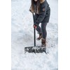 Suncast 18-inch Snow Shovel and Pusher Combo with Ergonomic Shaped