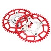 2pcs 104BCD Chainring Adapter Tooth Plate Aluminum Alloy 46T Mid