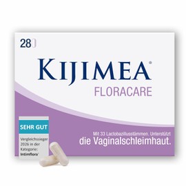 Kijimea FloraCare – modelled on the natural vaginal flora, 33 specially tuned lactic acid bacteria in high dosage + vitamin B2, B3, B7, folic acid and zinc - pack of 28