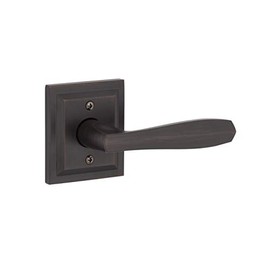 Baldwin Torrey, Half Dummy Door Right Handed Lever, Non-Turning Door Handle for Closet, French Door, with Microban Protection, in Venetian Bronze