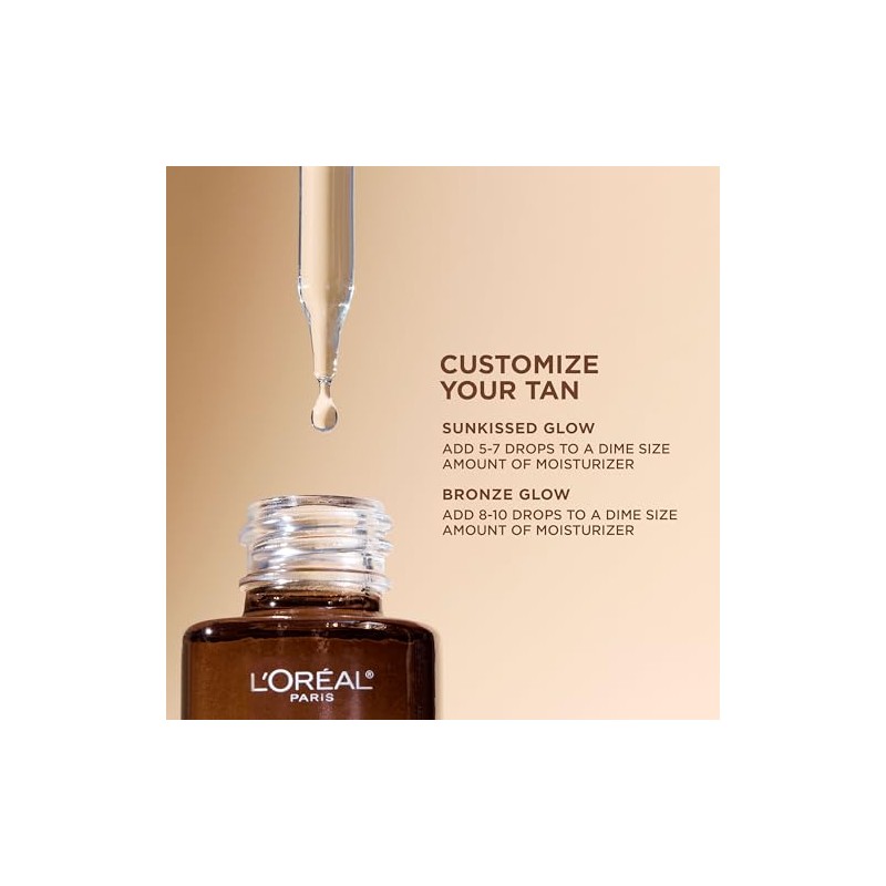 L'OREAL PARIS - Gotas Autobronceadoras Faciales con Ácido Hialurónico, 1