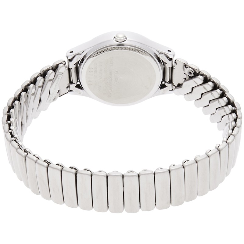 Seiko AQHK439 Women's Alba Quartz Watch Pear Watch, Silver, Dial