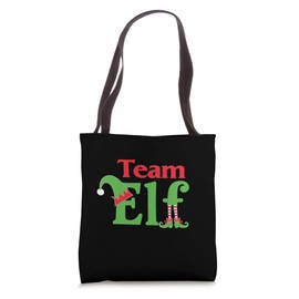 Team Elf Elf Elf Elf Christmas Elf Xmas Santa Claus Tote Bag