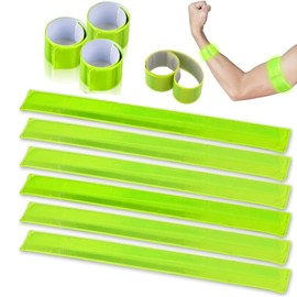 Samcos Reflective Band, Reflective Seal, Night Fluorescent Armband, 11.8 x 1.2 inches (30 x 3 cm), Set of 10, Reflective Strap, Accident Prevention, Safety Property Measures Night Running, Walking,