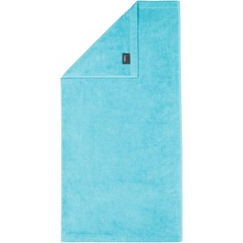 Cawö Hand towel, plain turquoise size 50x100 cm