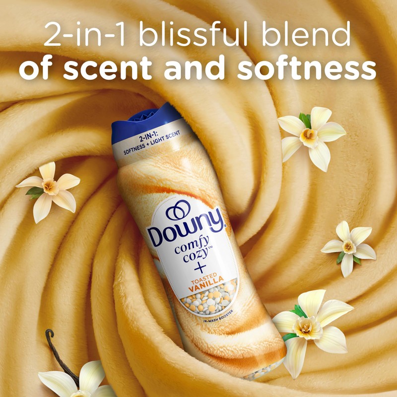 Downy Blends In-Wash Laundry Scent Booster Beads, Toasted Vanilla Scent,