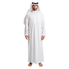 HOMELEX Men's Muslim Clothes Thobe Middle East Kaftan Saudi Arab Caftans Islamic Abaya Dress Dubai Robes