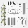 Garden Obelisk Trellis for Climbing Plants Outdoor 6 Ft Rose