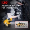 FORTO Rechargeable Spotlight, 200000 Lumens Handheld Spot Light with Foldable