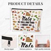 SEAOYOZO Italy Travel Gift Makeup Bag for Italy Lover Italy