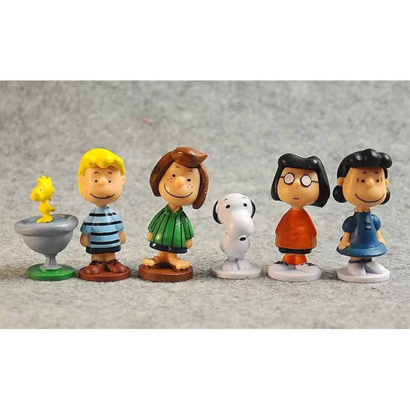 Snoopy Set 12 Figuras Snoopy Peanuts Charlie Brown