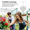 DOITOOL Stylish Heart Shaped Hanging Basket Planter Iron Wire for