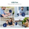 EasyAcc USB Small Desk Fan, Slumber Pod Fan [360°Rotatable Head