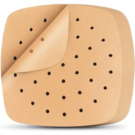 Air Fryer Parchment Paper Liners,9 in Large 100 Sheet Air Fryer Parchment Paper, Wood Color Air Fryer Parchment Paper