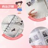 Coollooda Sealing Notebook, Clear, A5, 6-Hole Seal, Binder, Notebook, Acrylic