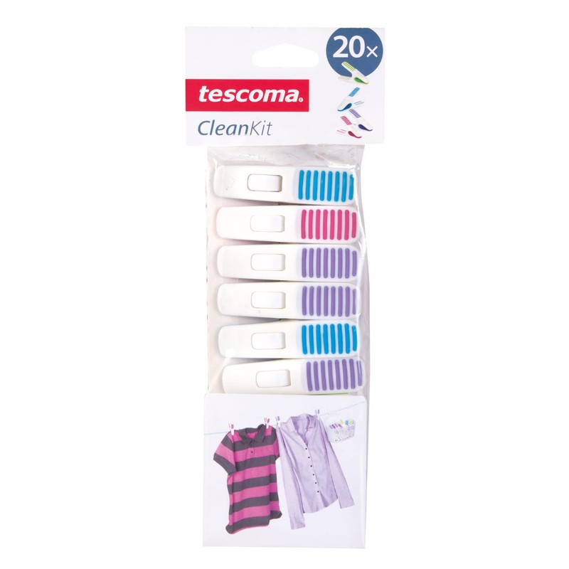 Tescoma Clothes Pegs, 20 Pcs Clean Kit