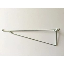 ProCraft Brand (10 Pack) Metal 12" Mega Shelf Bracket Garage Hanger fits 1/8" to 1/4" Pegboard