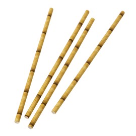 Talking Tables Bamboo Themed Paper Straws, Tropical Party Supplies Birthday Decorations Fiesta Biodegradable Eco-Friendly Pack of 30,