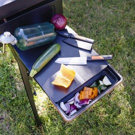 Blackstone Adventure Ready Prep Kit with Cutting Board, Knives & Collapsible Bin