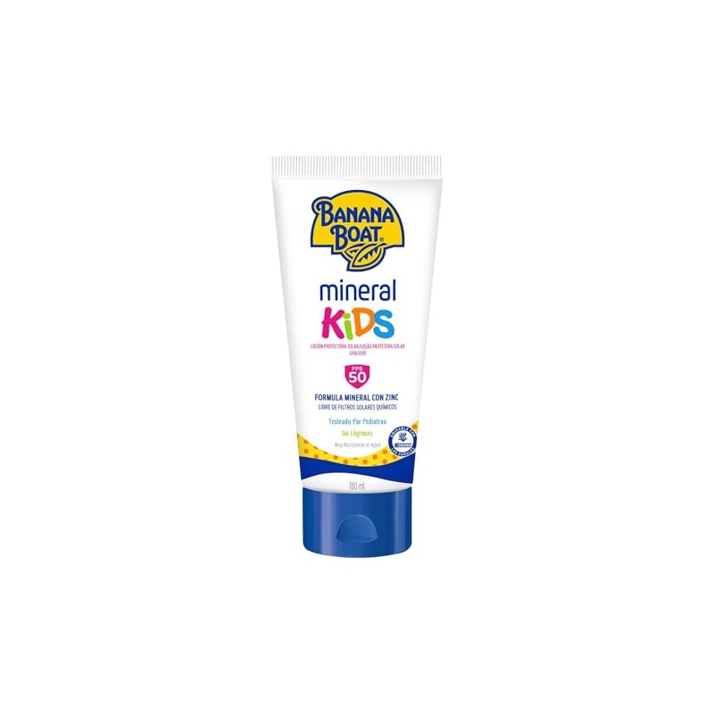 Banana Boat, Protector Solar Mineral Kids 50 FPS 180 ml