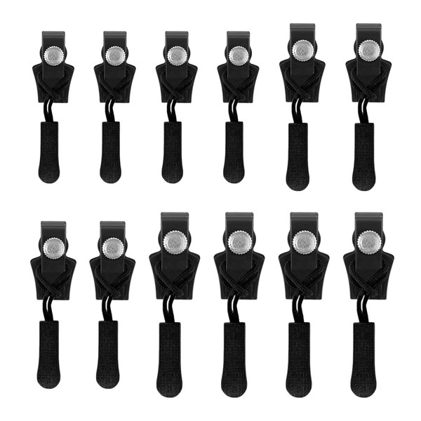 Parthan 12 Pcs Zipper Pull Replacement Kit, 3 Sizes Zipper