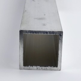 6061 Aluminum Tube-Square, Unpolished (Mill) Finish, Extruded, T6 Temper, AMS-QQ-A 200/8, ASTM B-221, ASTM B221-14, AMS- 4150, ASME-SB- 221, 3" Height, 0.1875" Wall Thickness, 36" Length, OnlineMetals