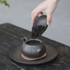 Housoutil Ceramic Cha He Tea Container Vintage Chinese Tea Scoop