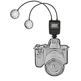 Flexible Twin Macro LED Light For Nikon D3000, D3100, D3200, D3300, D3400, D3500, D5000, D5100, D5200, D5300, D5500, D7000, D7100, D7200, D90, D300, D300S, D500, D600, D610, D700, D750, D800 D810 DSLR